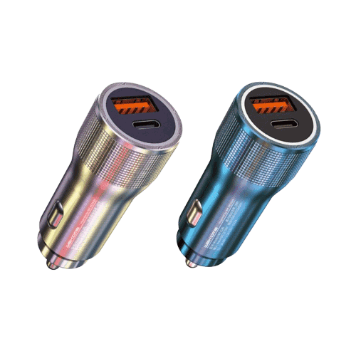 Củ sạc oto 2 cổng (USB + Type C) WK WP-C30 20W