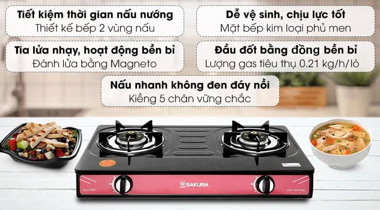 Ảnh Bếp ga đôi Sakura SA-2181EB