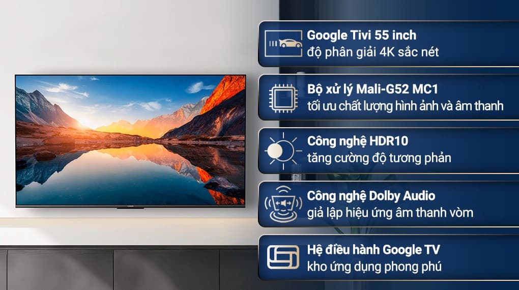 Ảnh Google Tivi Xiaomi A 4K 55 inch L55MA-ASEA 2025