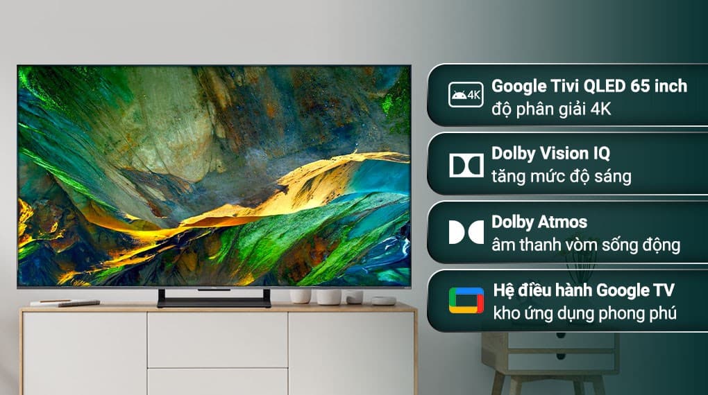 Ảnh Google Tivi QLED TCL 4K 65 inch 65C735