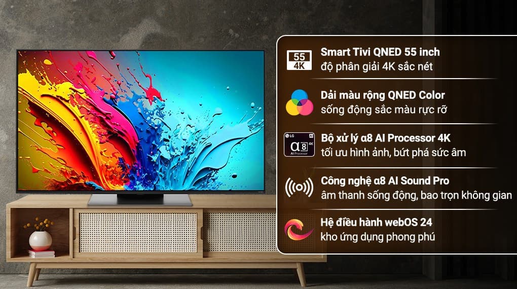 Ảnh Smart Tivi QNED LG 4K 55 inch 55QNED86TSA
