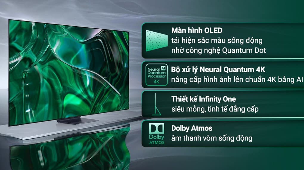 Ảnh Smart Tivi OLED Samsung 4K 77 inch QA77S95CA