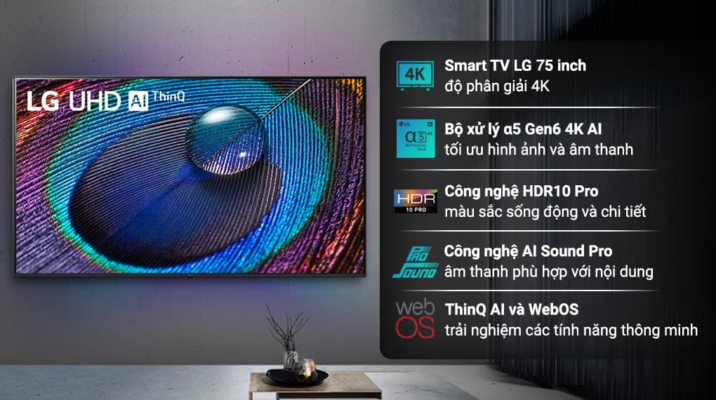 Ảnh Smart Tivi LG 4K 75 inch 75UR9050PSK