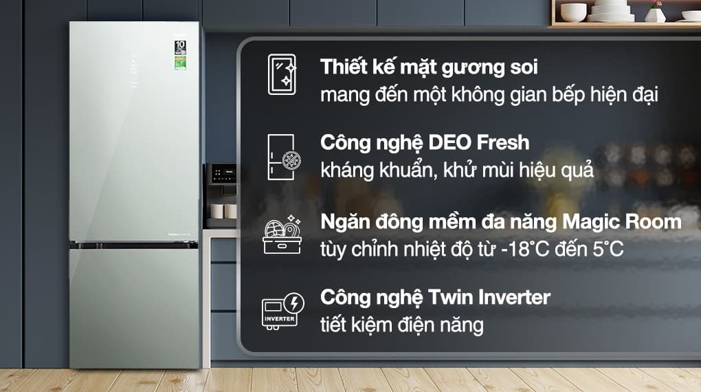 Ảnh Tủ lạnh Aqua Inverter 292 lít AQR-B350MA(GM)