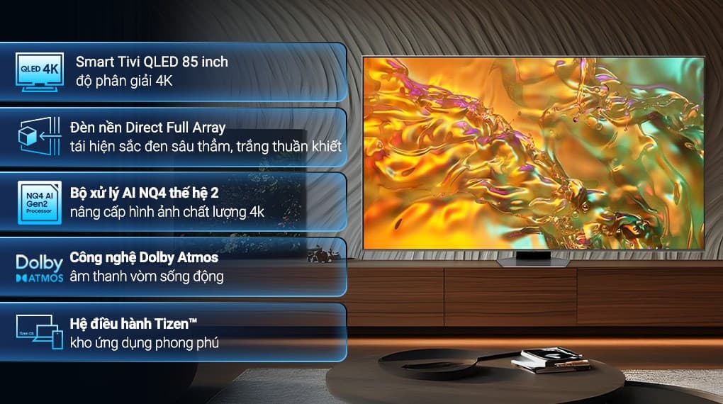 Ảnh Smart Tivi QLED Samsung 4K 85 inch QA85Q80D
