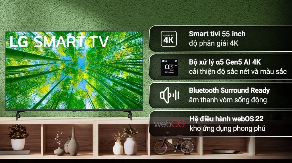 Ảnh Smart Tivi LG 4K 55 inch 55UQ7550PSF