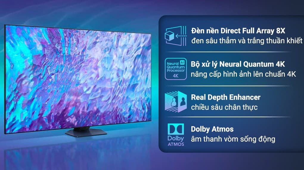 Ảnh Smart Tivi QLED 4K 98 inch Samsung QA98Q80C