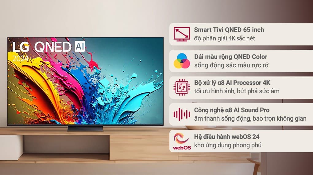 Ảnh Smart Tivi QNED LG 4K 65 inch 65QNED86TSA
