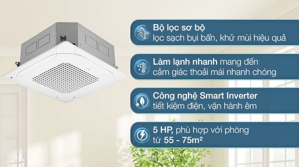 Ảnh Máy lạnh âm trần LG Inverter 5 HP ZTNQ48GMLA0