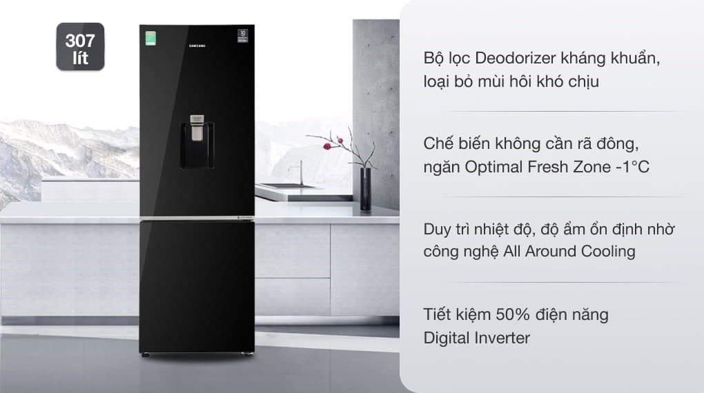 Ảnh Tủ lạnh Samsung Inverter 307 lít RB30N4190BU/SV