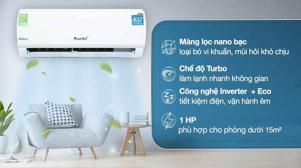 Ảnh Máy lạnh Funiki Inverter 1 HP HIC09TMU.ST3