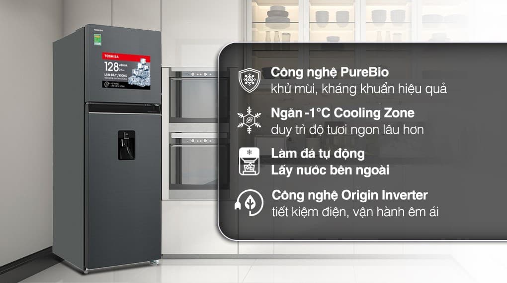 Ảnh Tủ lạnh Toshiba Inverter 336 lít GR-RT435WEA-PMV(06)-MG