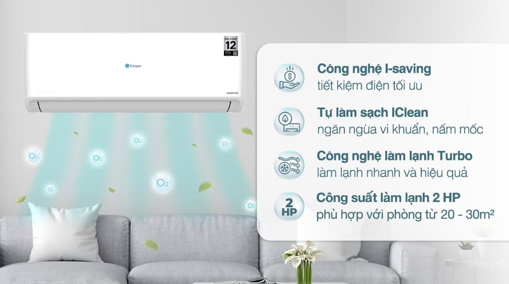 Ảnh Máy lạnh Casper Inverter 2 HP GC-18IS33
