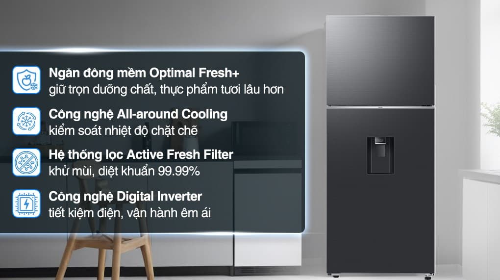 Ảnh Tủ lạnh Samsung Inverter 382 lít RT38CG6584B1SV
