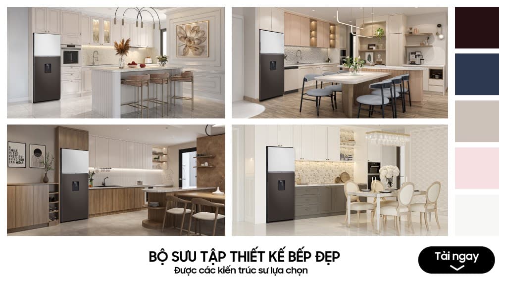 Ảnh Tủ lạnh Samsung Inverter 382 lít Bespoke RT38CB6784C3SV