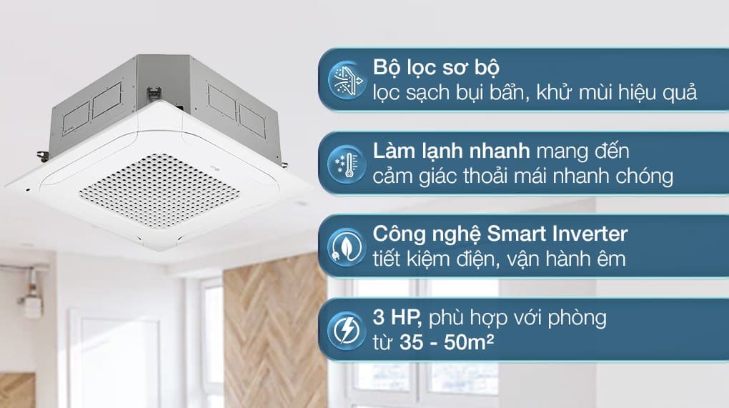 Ảnh Máy lạnh âm trần LG Inverter 3 HP ZTNQ30GNLE0