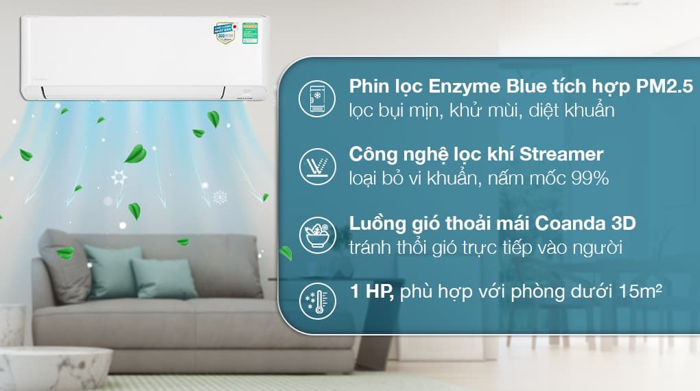 Ảnh Máy lạnh Daikin Inverter 1 HP FTKY25WMVMV