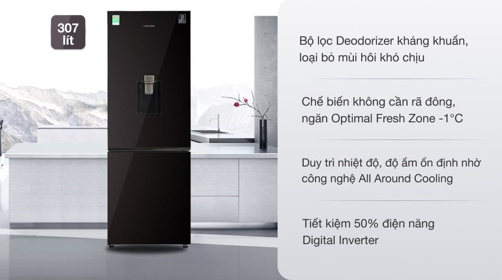 Ảnh Tủ lạnh Samsung Inverter 307 lít RB30N4190BY/SV