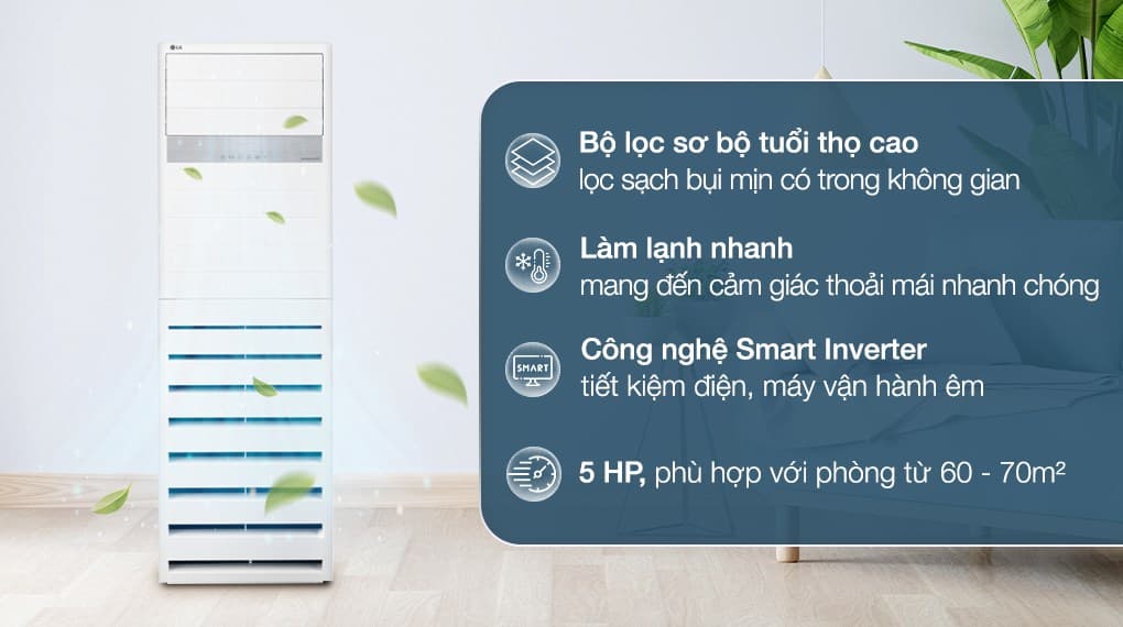 Ảnh Máy lạnh tủ đứng LG Inverter 5 HP ZPNQ48LT3A0 (3 Pha)