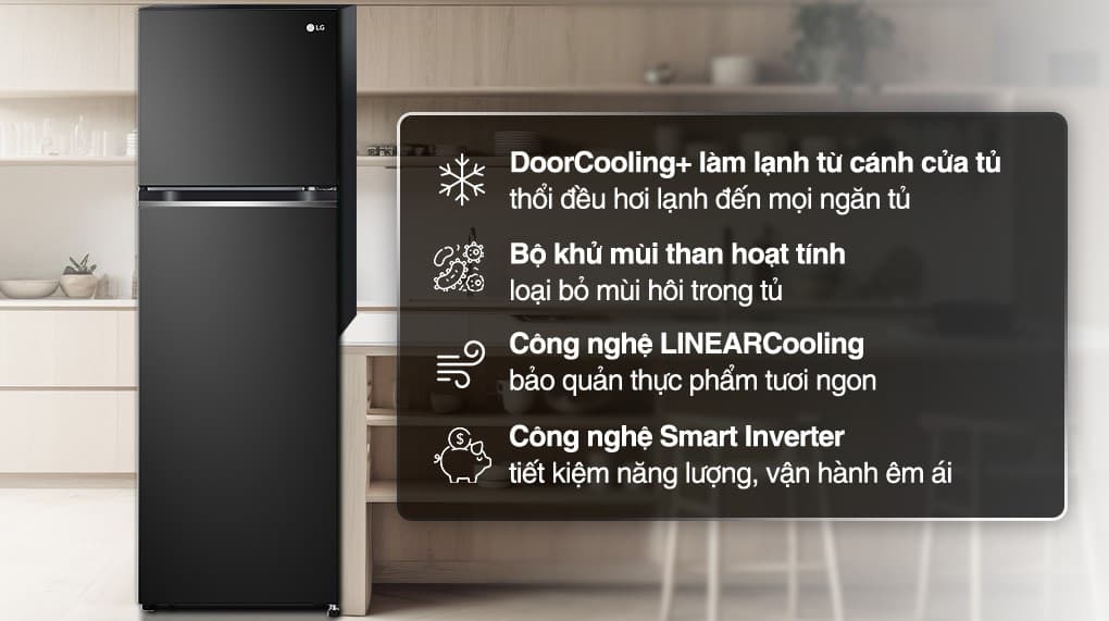 Ảnh Tủ lạnh LG Inverter 266 lít GV-B262WB