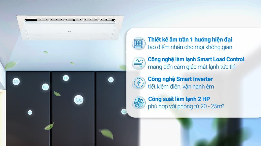 Ảnh Máy lạnh âm trần 1 hướng LG Inverter 2 HP ZTNQ18GTLA0