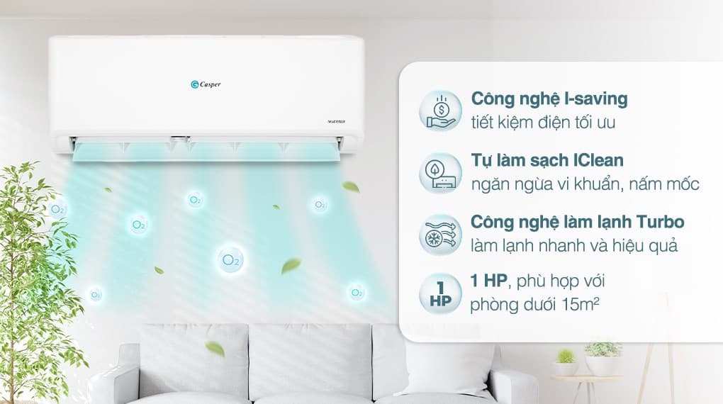 Ảnh Máy lạnh Casper Inverter 1 HP GC-09IS35