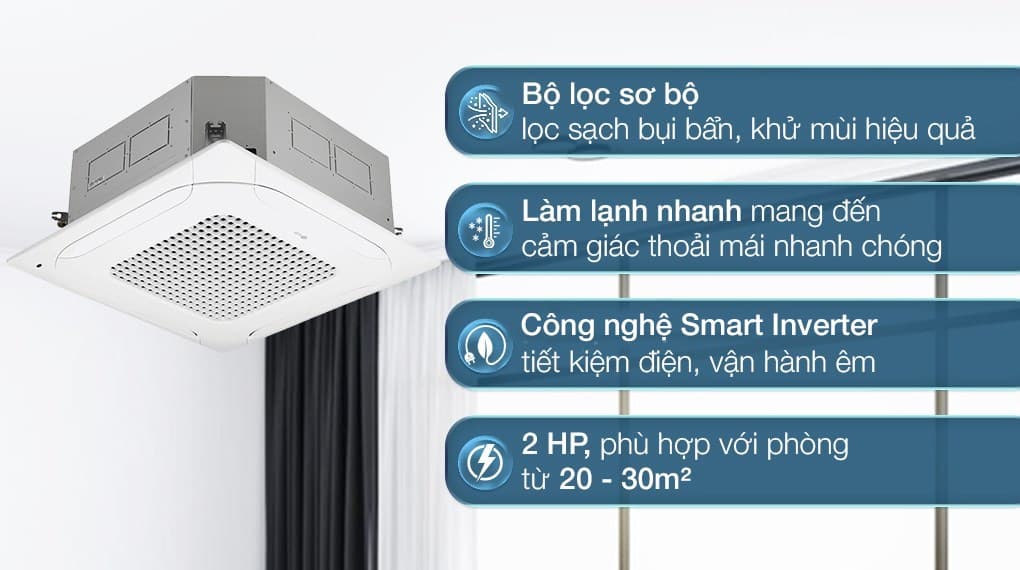 Ảnh Máy lạnh âm trần LG Inverter 2 HP ZTNQ18GPLA0