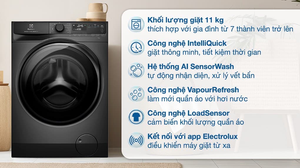 Ảnh Máy giặt Electrolux UltimateCare 700 Inverter 11 kg EWF1143R7SC