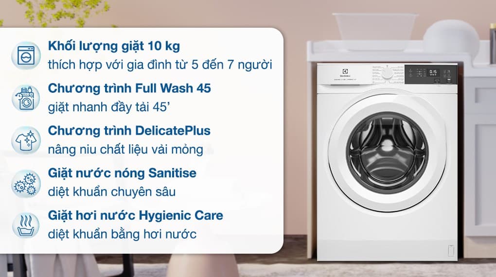 Ảnh Máy giặt Electrolux UltimateCare 300 Inverter 10 kg EWF1024D3WC
