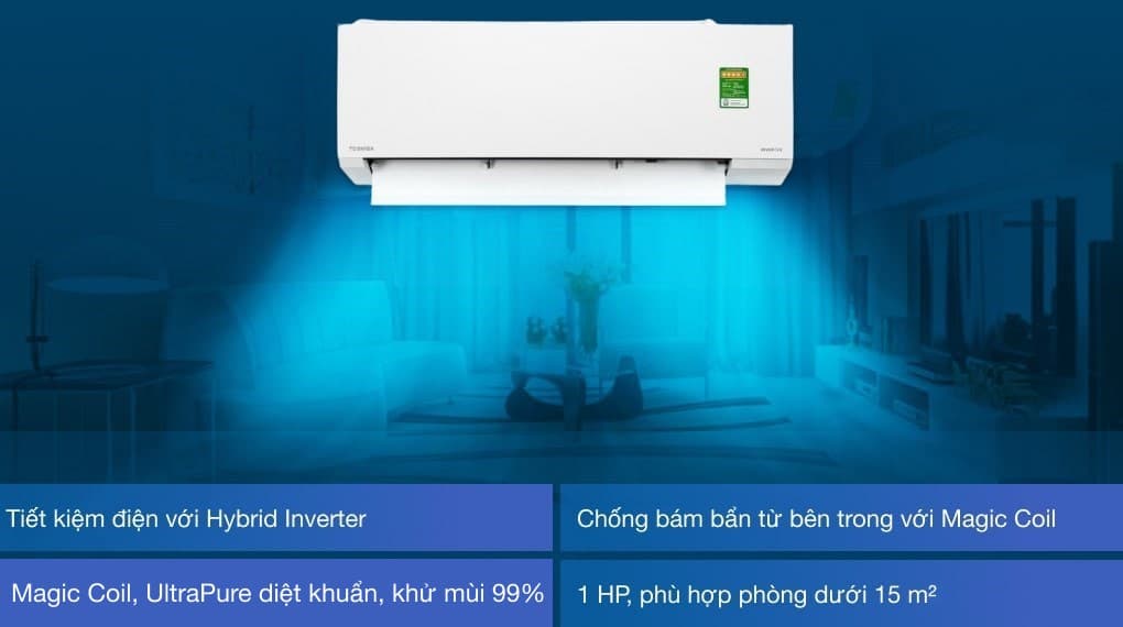 Ảnh Máy lạnh Toshiba Inverter 1 HP RAS-H10E2KCVG-V