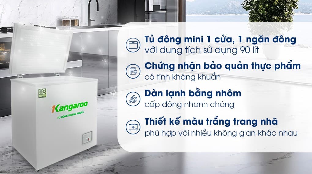 Ảnh Tủ đông Kangaroo 90 lít KG090C1N