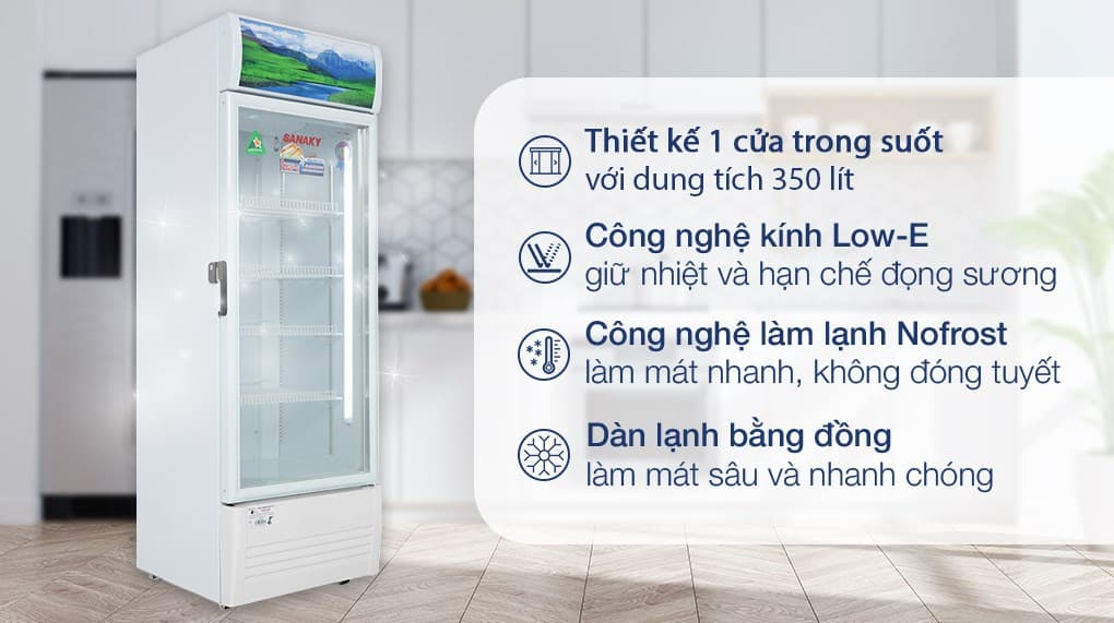 Ảnh Tủ mát Sanaky 350 lít VH-3589K