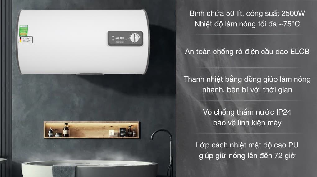Ảnh Máy nước nóng gián tiếp Stiebel Eltron 50 lít ESH 50 H Plus T-VN
