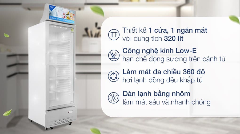 Ảnh Tủ mát Aqua 320 lít AQS-AF440S