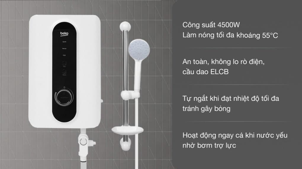Ảnh Máy nước nóng trực tiếp Beko 4500W BWI45S2D-213
