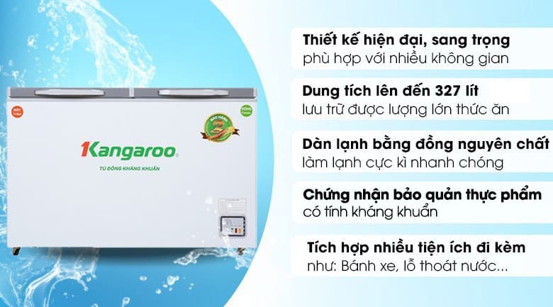 Ảnh Tủ đông Kangaroo 327 lít KG498KX2