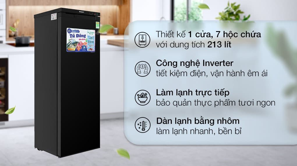 Ảnh Tủ đông Sanaky Inverter 213 lít TD.VH230VD3