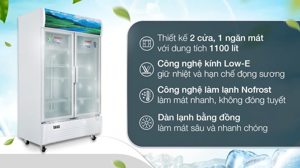 Ảnh Tủ mát Sanaky 1100 lít VH-1209HP