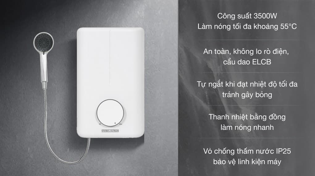 Ảnh Máy nước nóng trực tiếp Stiebel Eltron 3500W DE 35 EC