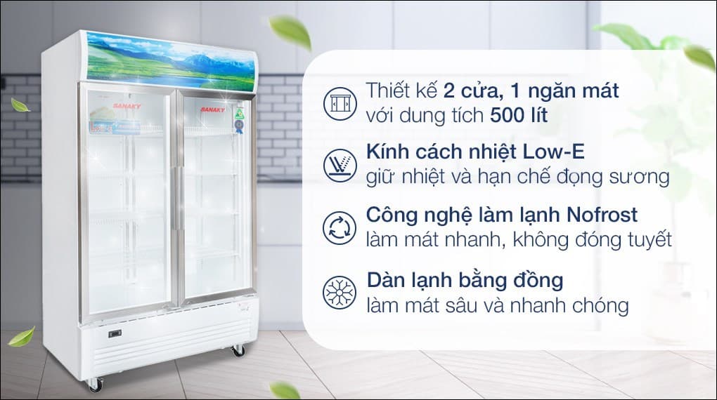 Ảnh Tủ mát Sanaky 500 lít VH-6009HP
