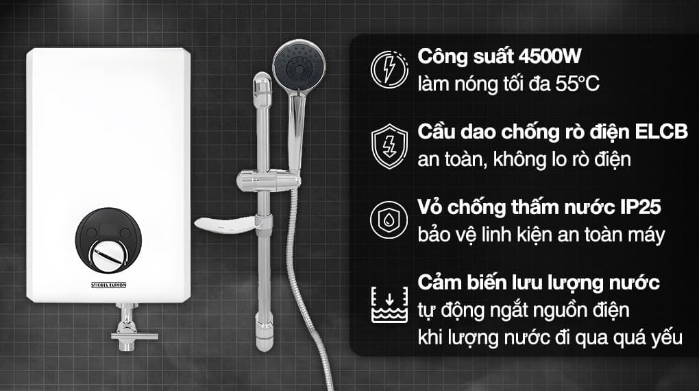 Ảnh Máy nước nóng trực tiếp Stiebel Eltron 4500W XGLP 45 EC