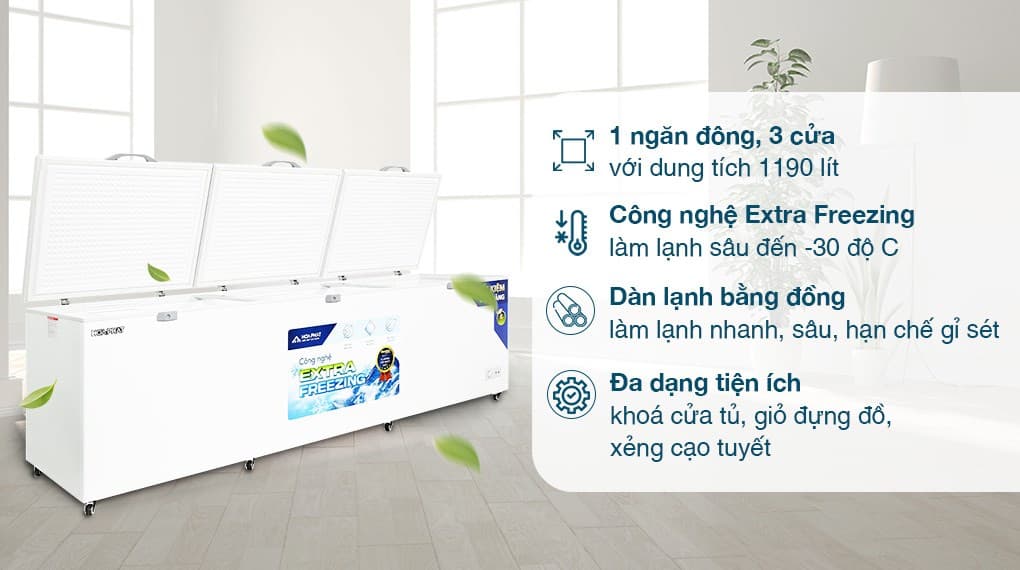 Ảnh Tủ đông Hòa Phát 1190 lít HPF AD61190