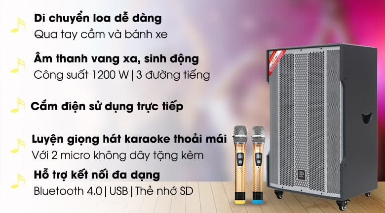 Ảnh Loa điện karaoke Dalton TS - 18A1500 1200W