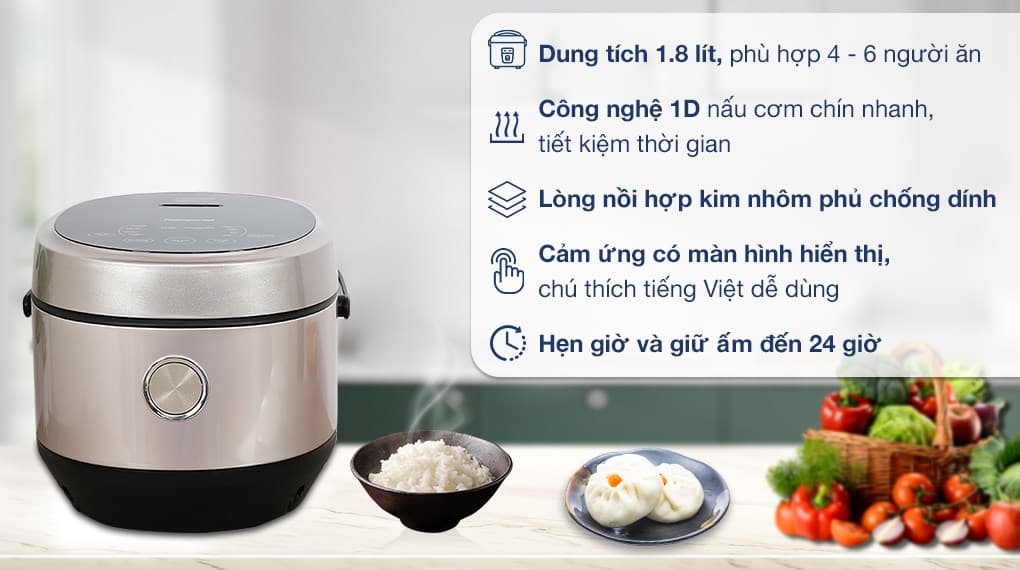 Ảnh Nồi cơm điện tử Kangaroo 1.8 lít KG18DR12