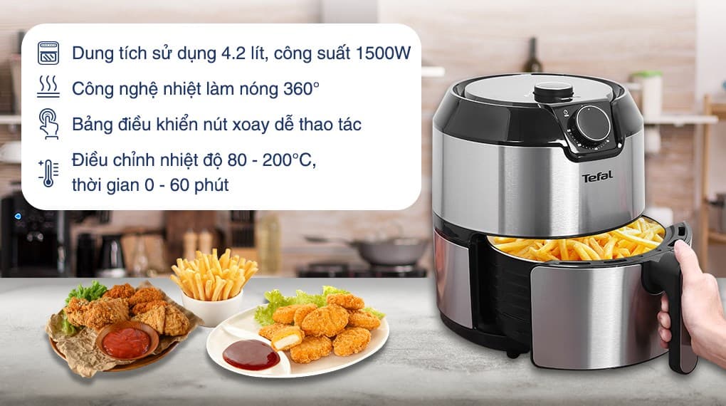 Ảnh Nồi chiên không dầu Tefal EY201D15 4.2 lít