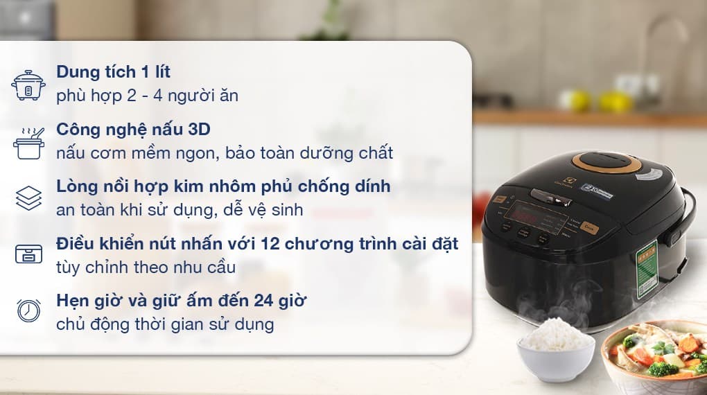 Ảnh Nồi cơm điện tử Electrolux 1 lít E7RC1-550K