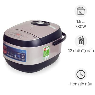 Nồi cơm điện tử Midea 1.8 lít MB-FS5023 Điện gia dụng