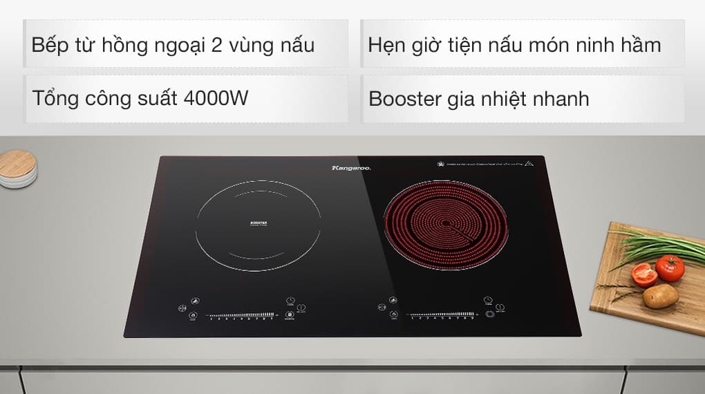 Ảnh Bếp từ hồng ngoại lắp âm Kangaroo KG852i