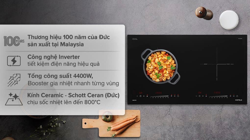 Ảnh Bếp từ đôi lắp âm Hafele HC-I2732A (536.61.726)