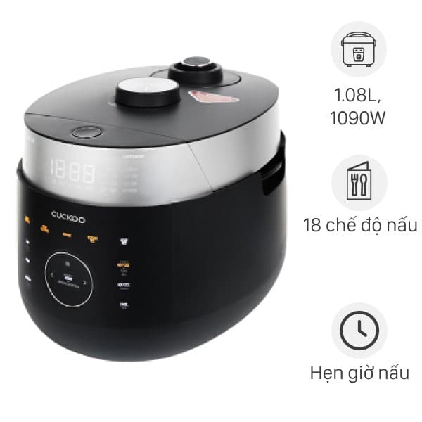 Nồi cơm áp suất cao tần Cuckoo 1.08 lít CRP-LHTR0609F/BKSIVNCV Điện gia dụng